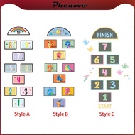 phenovo Hopscotch Floor Sticker, Puzzle Sticker for Children Lattice Floor Sticker Art