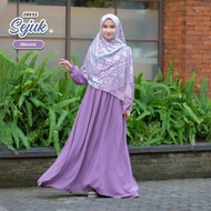 Free Kaos Kaki Premium!!! Ready!!! Set &amp; Dress Sejuk Elbina Hijab -