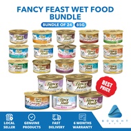 [Bundle of 24] Fancy Feast Wet Food – 85g, Chunky Classic, Gravy Kitten, Creamy Chicken & Liver