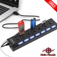 7-Port USB Hub 7-Prong USB Port/