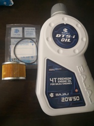 Service Combo Modenas Bajaj V15 : Bajaj DTS 20W50 Engine Oil (1.2 litre) + V15 Oil FIlter + Oring