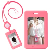 ＜905＞[Bone-RFID] ที่ห้อยบัตรพนักงาน พร้อมสายคล้องคอ : ซิลิโคน / มี RFID สแกนบัตรได้ทั้งสองด้าน / ใส่