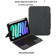 HUWEIคีย์บอร์ดสําหรับiPad Mini 7 กรณีMini 2024 A17 Pro 8.3 นิ้วFolioสมาร์ทคีย์บอร์ดTrackpadสเปนคํา