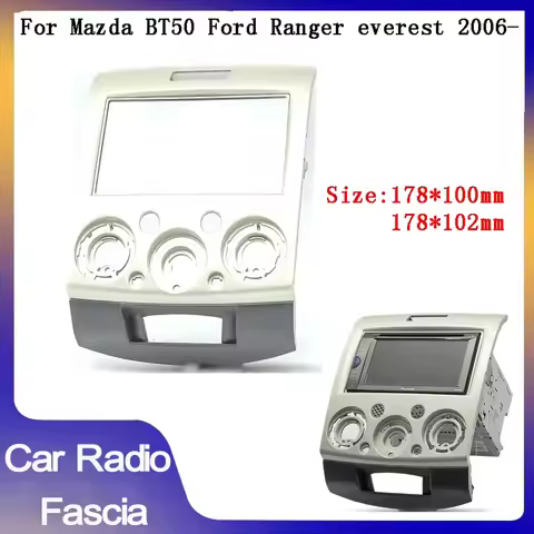 2Din Car Radio Fascia For Mazda BT-50 BT50 Ford Everest Ranger 2006-2013 Stereo Audio Frame GPS CD P