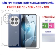 PPF stickers for Oneplus 13,13R, 13T, 13S with full back, screen