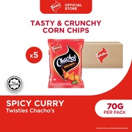 Twisties Chachos Mid Pack Spicy Curry 70G (Bundle of 5/12)
