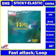 DHS Hurricane 3 National NEO BLUE SPONGE (Professional Player Use) Table Tennis Rubber Original DHS 