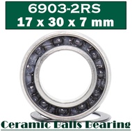 6903 Hybrid Ceramic Bearing 17*30*7 mm (2PC ) Bicycle Bottom Brackets Spares 6903RS Si3N4 Ball Beari