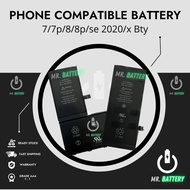 BTY 7 / 7p / 8 / 8p / X / se 2020 Battery For Compatible Battery - Mr.Battery [ Ready Stok ]