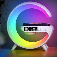 [Shopee Choice] G63 Wireless Bluetooth Speaker with wireless Charger Mini Portable with Alarm Clock