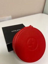 Giorgio Armani 紅色圓形化妝包