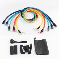 Resistance Bands 11 In 1 /Set Tali Fitnes Stretching Rope Gym Yoga/resistance 11 in 1 set tali pemba