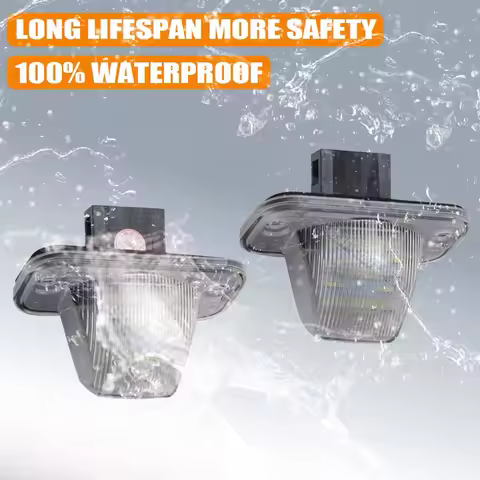 2pcs LED Licence Number Plate Light For VW Transporter T4 Multivan Caravelle MK4 Eurovan Car Lamp OE