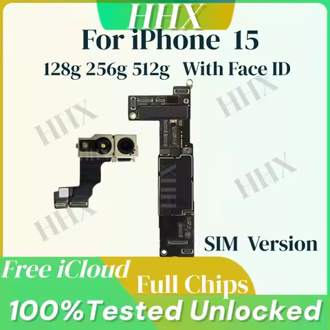 Motherboard For iPhone 15 Pro Max Mainboard Face ID Unlocked Logic Board Clean iCloud Support Update