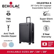 Echolac Celestra S 20" Carry On Luggage Expandable Spinner