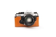 Nikon FM2 Case, BolinUS Handmade Genuine Real Leather Half Camera Case Bag Cover for Nikon FM2 FM FE