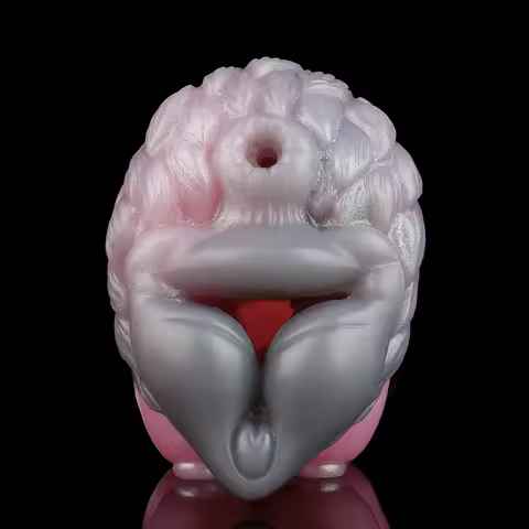 HMYAD Animal She-wolf Fantasy Two channel Onahole Silicone Male Masturbator Realistic Textured Pocke