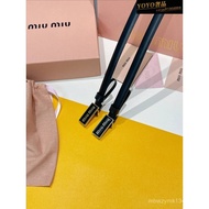 LOEWEMiumiu Belt Ladies Classic Belt Belt Temperament All-Match Fashion Commuter Muse Belt Double-Si
