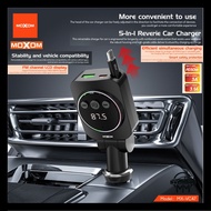 MOXOM VC47 45W 5-In-1 Reverie Car Charger FM TRANSMISSION LCD DISPLAY BUILD TYPE C CABLE