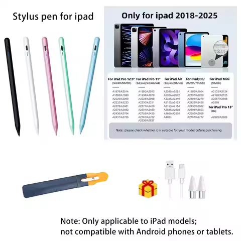 Dedicated iPad Pen Stylus for Apple iPad Pro Mini Air Compatible with APPLE Pencil 2018-2026 Models