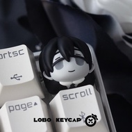 Rizon Campus Makoto Ito Theme Keycap Unique Resin Art Keycap Blood Color Warning Anime Peripheral To