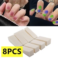 8Pcs DIY Creative Nail Polish Nail Art Transfer Sponge Nail Art Tools Salon Nail Gradient Sponges For Manicure Nail Art Artist Brushes Tools