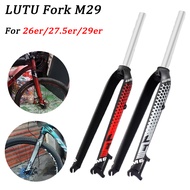 LUTU Bicycle Fork Aluminum Alloy Rigid Fork 26/27.5/29 Inch Ultra-Light MTB Front Fork