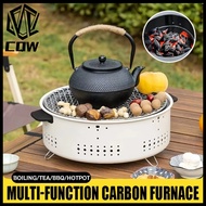 CQW Outdoor Charcoal Barbecue Grill Portable BBQ Grill Household Camping Grill Stove Smoker Grill