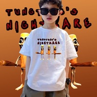 เสื้อ เด็ก Tung Tung Sahur เสื้อยืดเด็ก Brainrot Meme tralalero tralala T-shirt ผ้าCotton 100%ใส่ได้