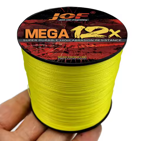 JOF 12X Fishing Line 500M 1000M 12 Strand Braided Cord Multifilament PE Lines for Sea Fishing Wire 2