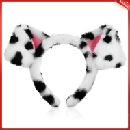 Dalmatian Headband Fuzzy Headband Animal Hairband Face Wash Headband Puppy Headband Animal Cosplay H