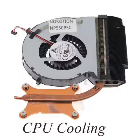 Radiator For Samsung NP550P5C NP550P7C Laptop CPU Cooling Heatsink Fan BA62-00766A KSB0805HB BA81-16