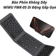Bàn Phím Gập Gọn Di Động Bluetooth Wi WU FMK-05 Có Bàn Di Chuột Kèm Giá Đỡ Cho Laptop, Máy Tính Bảng