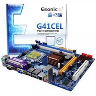 Esonic Intel G41CEL2 G41 Ccmbo Socket 775 Motherboard Support DDR2/DDR3 Ram