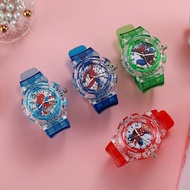 Children's Spider-Man Watch, For Boys, Analog, Smart, LED, Flashing, Quartz Watch, New Arrival