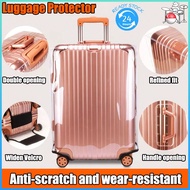 SG [READY STOCK] Travel Luggage Protector Luggage Cover Protector Waterproof Luggage Transparent PVC Cover Durable