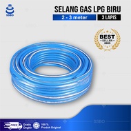 Selang Gas 3 Lapis SNI Warna Biru - Perlindungan Extra untuk Kebutuhan Anda