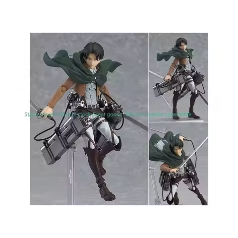 In Stock Original MaxFactory Figma Attack On Titan Levi No.213 Ackerman Attack On Titan Anime Action