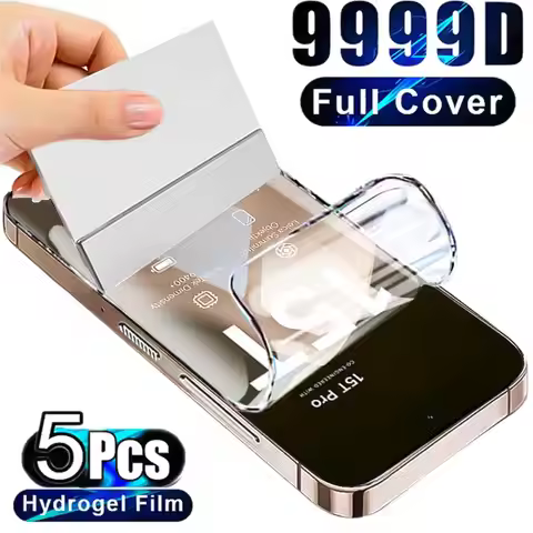 5Pcs Hydrogel Film For Xiaomi Redmi Note 15 14 10 11 12 13 Pro 5G Screen Protectors Note 12S 11S 10S