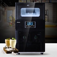 40KG Ice Machine Commercial Milk Tea Shop Bar Automatic Cube Ice Maker Ice Cube Machine Electric Aut