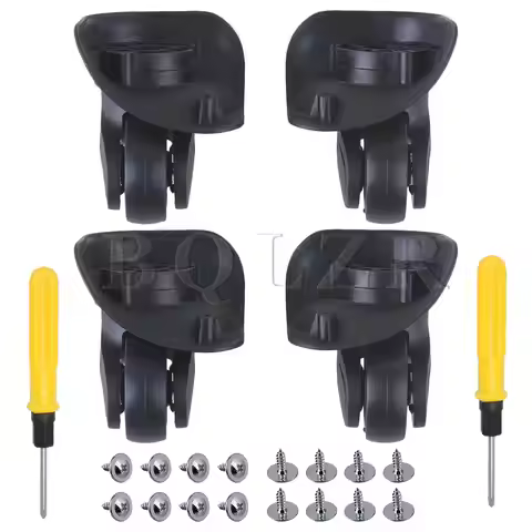 BQLZR 4PCS 9.1cmx10.7x4.9cm Luggage Suitcase Wheels W041-2 Replacement Roller Screw Small DIY Fits W