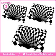 [Lovoski] 3D Carpet Optical Illusion Rug, 3D Rug Floor Mat, Absorbent Doormat, For Bedroom