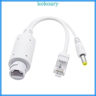 KOK Networking PoE 48V to 12V Splitter Adapter Kit 10 100Mbps for Voip Phones