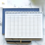 HOBBYHAVEN Spiral Bound Notebook, Sturdy Cover Universal Line Pages Financial Record Book, Blank Gri