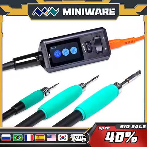MINIWARE TS1M MINI Soldering Station PD 3.1 28V 140W Compatible with T245 Handle C210 Portable Digit