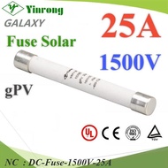 NC DC Fuse For Solar Cell 1500V 25A Size DC-Fuse-1500V-25A