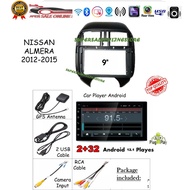 Nissan Almera 2012 ~ 2015 9 inch Android Playes With Casing + Plug &amp; Play Socket (ANDROID PLAYER MODEL T6 2+32)