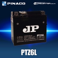 PINACO JP 6L VRLA Motorcycle Battery, 12V-6Ah, 113mm(L) x 70mm(W) x 105mm(H), For Honda PCX 125, Cli