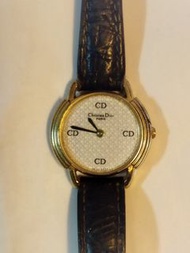 『Dior ディオール』Christian dior•手錶•珍藏•CD•腕時計•女用錶•皮革腕錶
