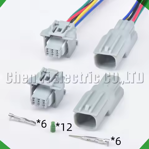 6 Pin Auto Connectors Reversing Radar Eye Rear View Camera harness plug 90980-12790 90980-12A80 6189
